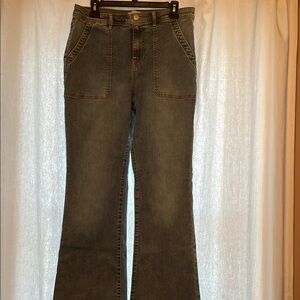 Knox Rose Blue Wide Leg Flare Jeans